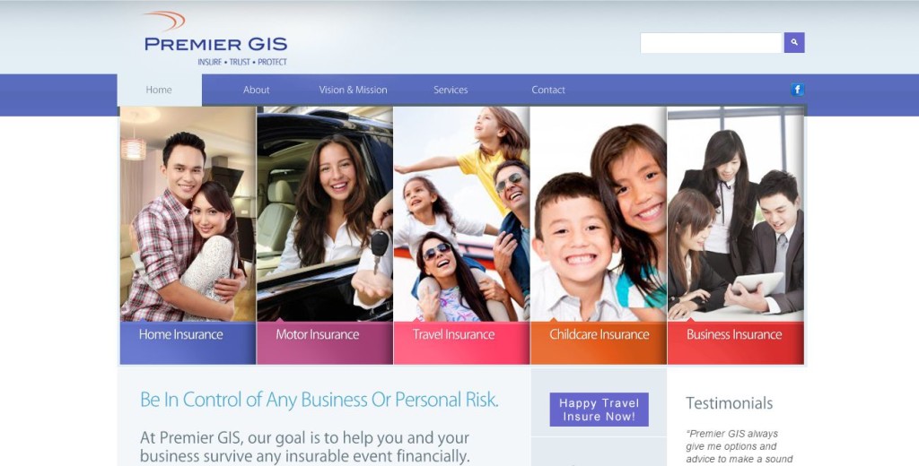 Web copywriting for general insurance company